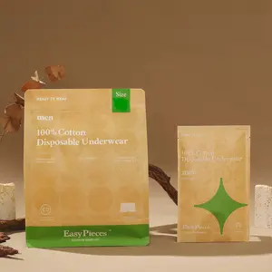 100% Cotton Sterilized Disposable Underwear 7 Pieces for Men