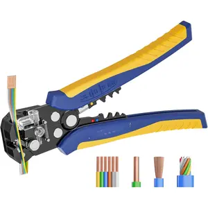 haisstronica Self-Adjusting Wire Stripper, 3 in 1 Stripper/Cutter/Crimping Heavy Duty Automatic Electrical Wire Strippers for 10-24 AWG