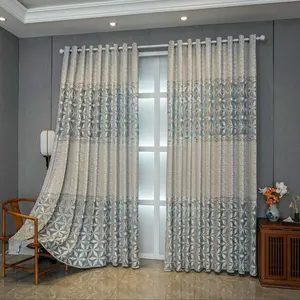 The 2pc exquisite hollowed-out design finished curtains, are suitable for a light luxury, modern and simple style. They are ideal for living rooms, balconies, bedrooms and dining rooms Home Decoration Curtain