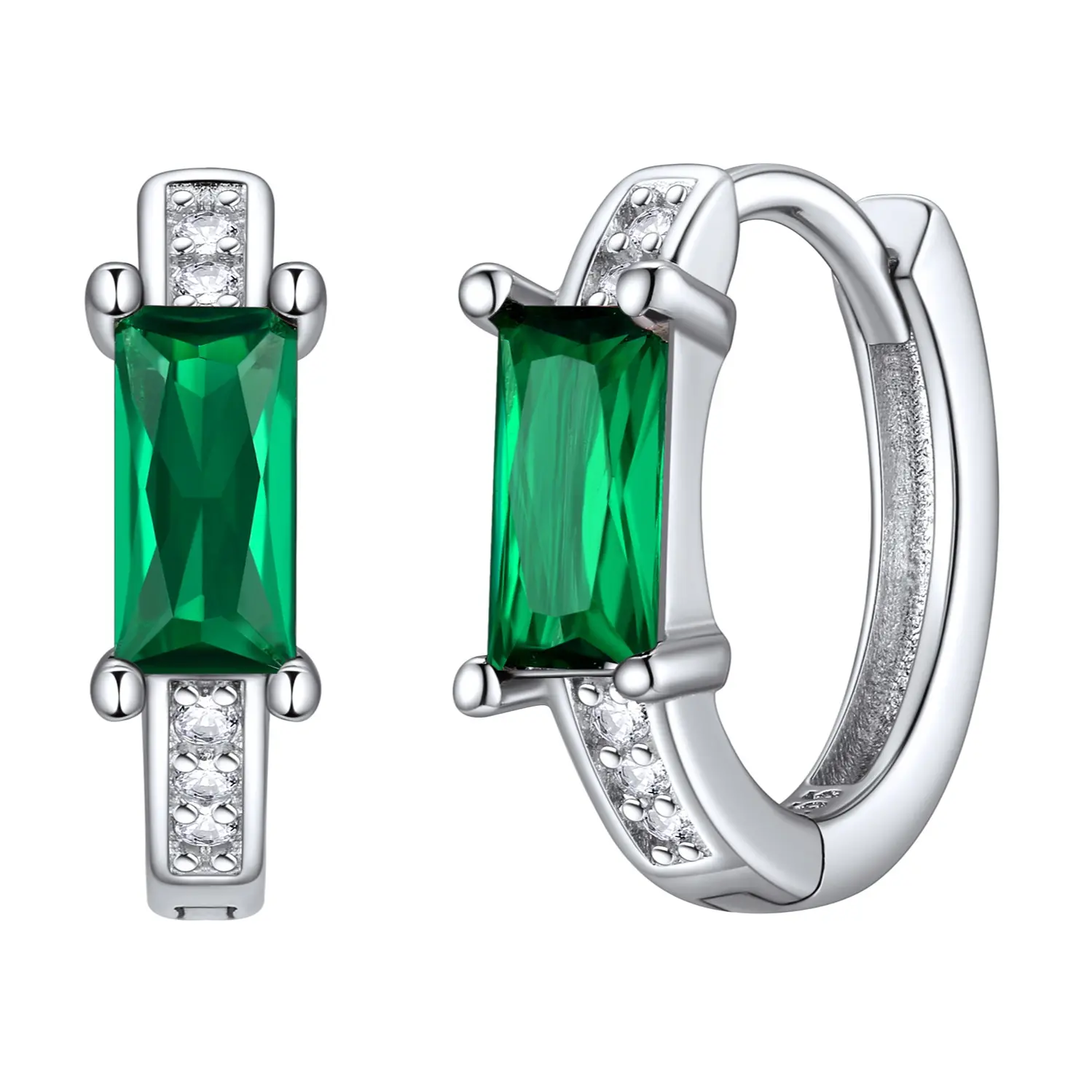 Silver-Green Cubic Zirconia