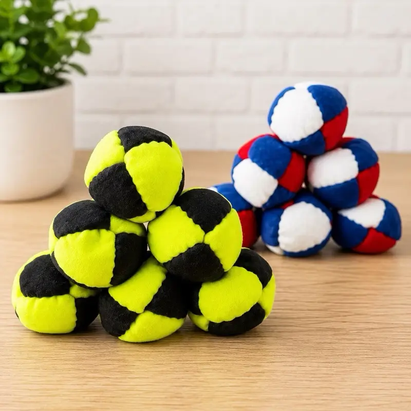 Sand Filled USA Hacky Sack, Classic Suede Footbag, Juggling Ball, Outdoor Game, Retro 90’s Toy, USA Theme & Neon Hacky Sack