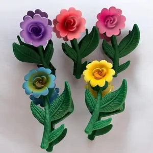 Women's Stylish Floral-Shaped Hair Clips - 5-Piece Fashion Accessory Set