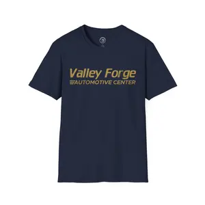 Valley Forge Automotive Center T-Shirt – Unisex Softstyle Tee for Car Enthusiasts Casual Fit Blazer Piece Love Essential