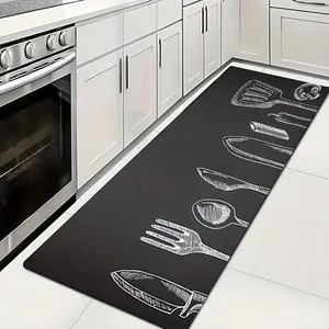 1Pc Home Kitchen Supplies, Kitchen and Dining Room Carpet Floor Mats, Kitchen Carpets, Home Decor, Rectangular Long Carpets, Washable Machine Washable Aisle Mats, Light Corridor Mats