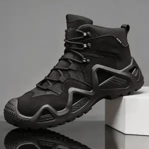 Men's Tactical Combat Boots | Heavy-Duty Desert Military Shoes | Anti-Slip All-Terrain Hiking Sneakers | Rugged Army Work Boots,summervibes