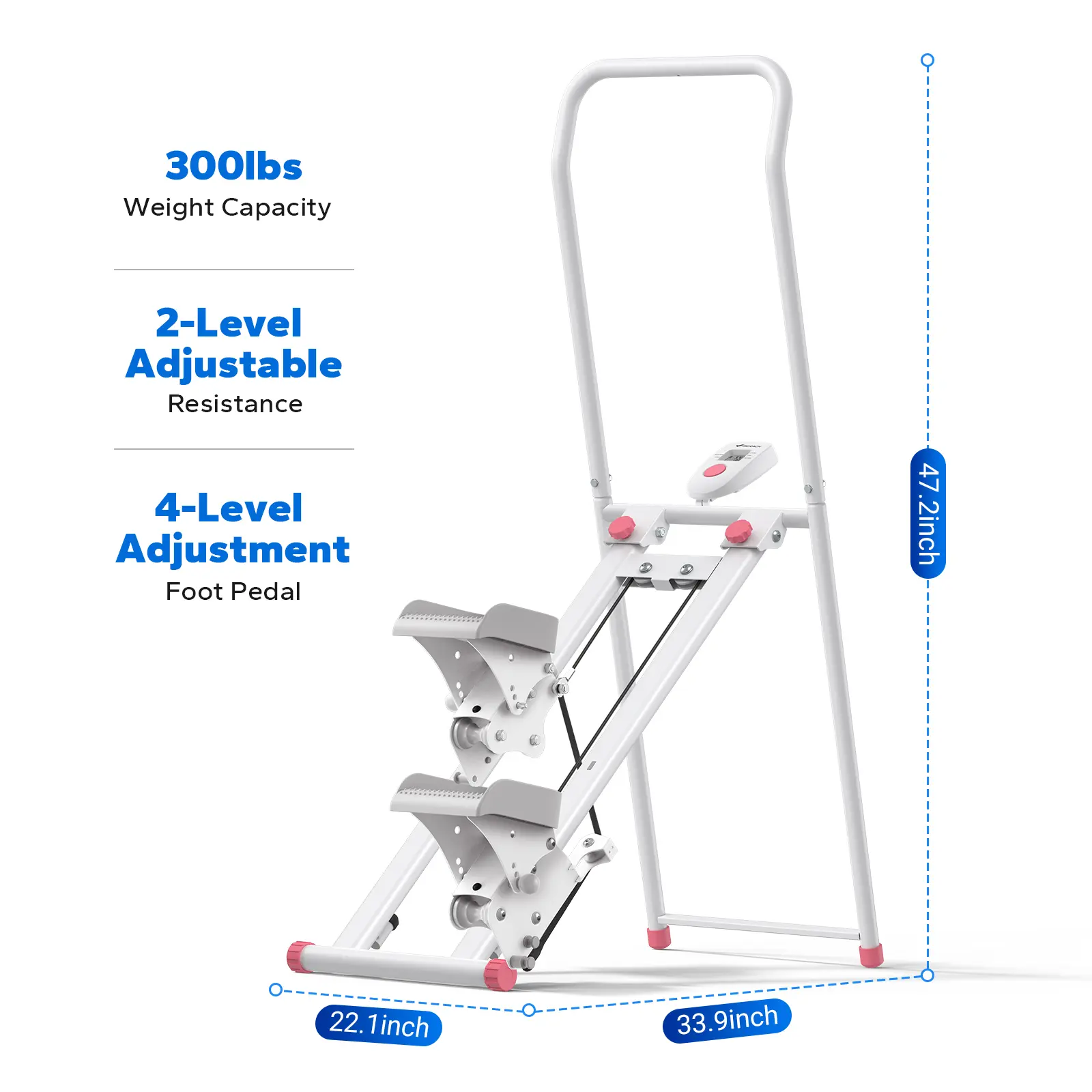 White Pro-Adjustable Resistance