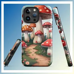 Ollieprint Mushroom Love Artwork Tough Case for iPhone® 11, 12, 13, 14, 15