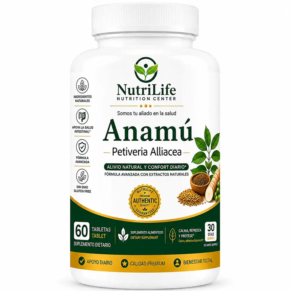 Anamu Natural Botanical Herbal Dietary Supplement for Adults' Health, 60 Vegetarian Tablets for Immunity Support