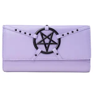 Pentagram Harness Purple Clutch Wallet