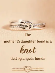 Minimalist Infinity Knot Ring, Dainty Stacking Rings, Timeless Accessory for Women 20-40, Perfect Wedding Engagement Gift, Stylish Jewelry for Any Occasion