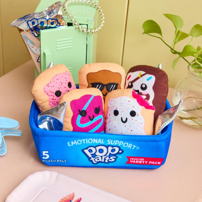 Pop-Tarts Emotional Support by Relatable – Snack-Inspired Pals, Full of Bite-Sized Plushies and Cute Stuff, Unexpected Funny Gifts for Loved Ones, Includes 5 Plush Pals with Plush Box