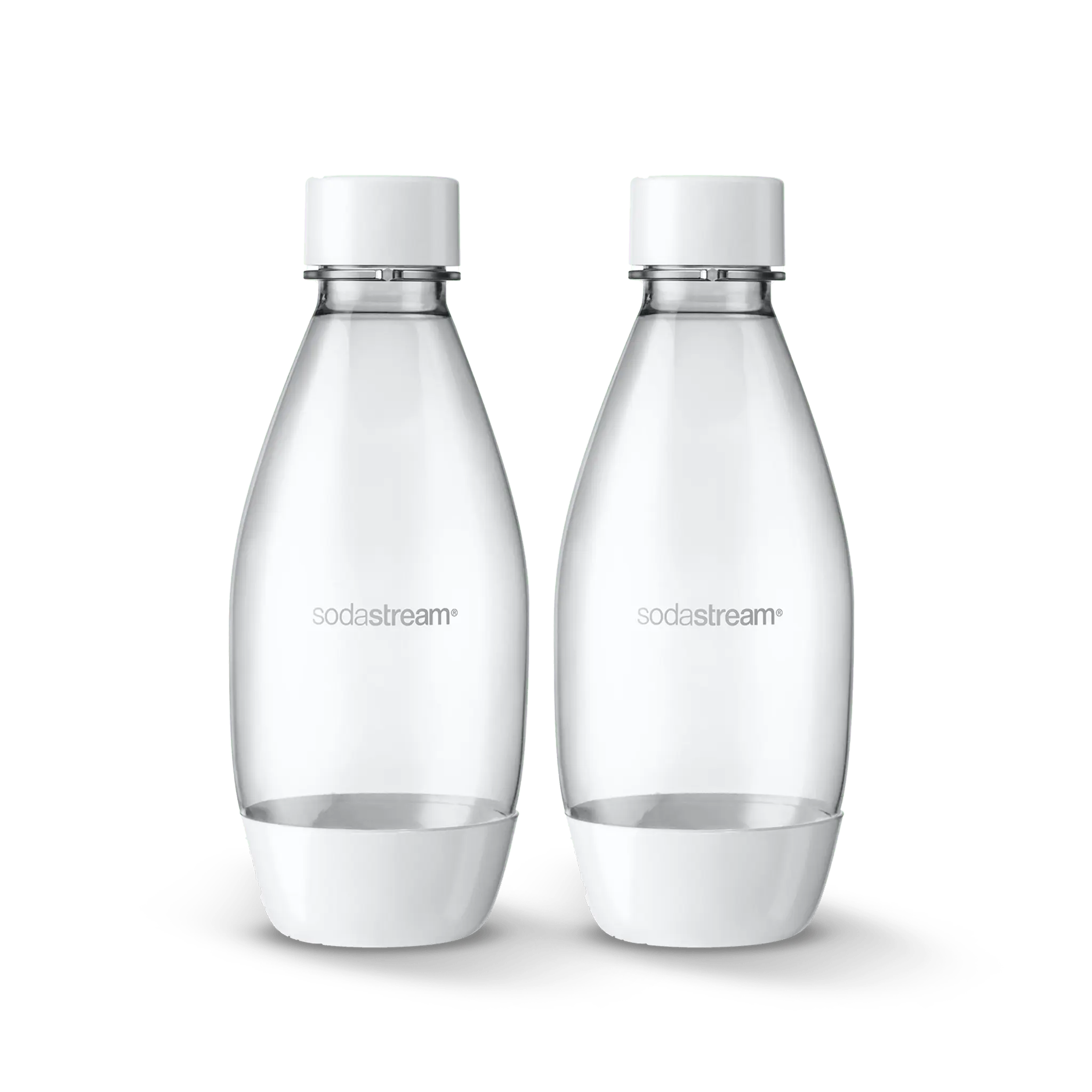 SodaStream 0.5L Slim Dishwasher Safe Bottles Twin Pack - White SodaStream 0.5L Slim Dishwasher Safe Bottles Twin Pack - White
