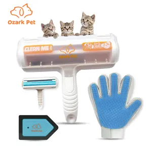 Pet Hair Remover – 3 Pack Dog & Cat Hair Remover for Couch, Carpet & Clothes, Reusable Roller, Grooming Glove, Detail Tool