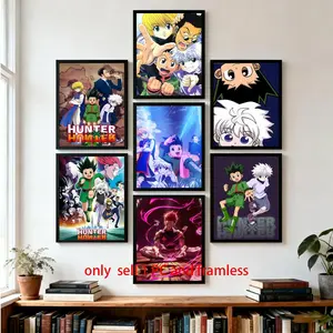 Classic Shonen Anime H-Hunter×Hunter Poster HD High-Definition Waterproof Moisture-Proof Scratch-Resistant Durable Self-Adhesive Poster for Home & Commercial Wall Decor & Ideal Gift