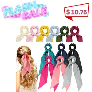 12 Pieces Hair Accessories for Women - Hair Ribbons, Hair Scarf, Scrunchies, Bow Scrunchies, Bowknot, Elastic Hair Band, Hair Ties, Ponytail Holders