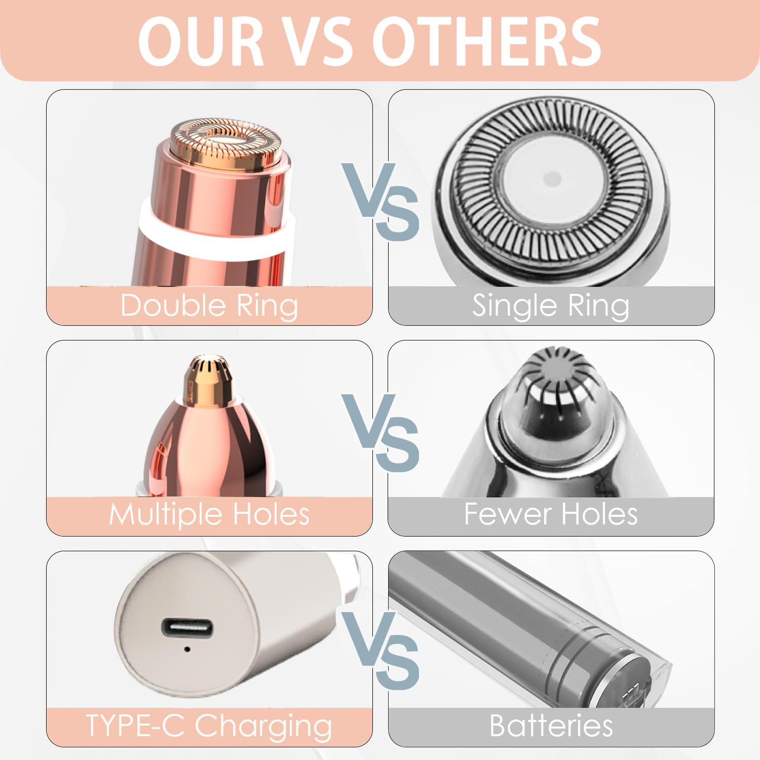 2 in 1 Facial & Eyebrow Hair Trimmer, Electric Eyebrow Trimmer, Lip Facial Body Hair Removal Tool, Facial Hair Care Tool, Electric Shaver Women, Eyebrow, Epilator Hair Remover,father'sdaygifts,summerhairstyles,dorm essentials 2 in 1 Facial & Eyebrow Hair Trimmer, Electric Eyebrow Trimmer, Lip Facial Body Hair Removal Tool, Facial Hair Care Tool, Electric Shaver Women, Eyebrow, Epilator Hair Remover,father'sdaygifts,summerhairstyles,dorm essentials