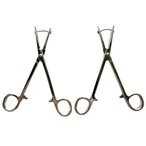Hemostat Earrings in Silver