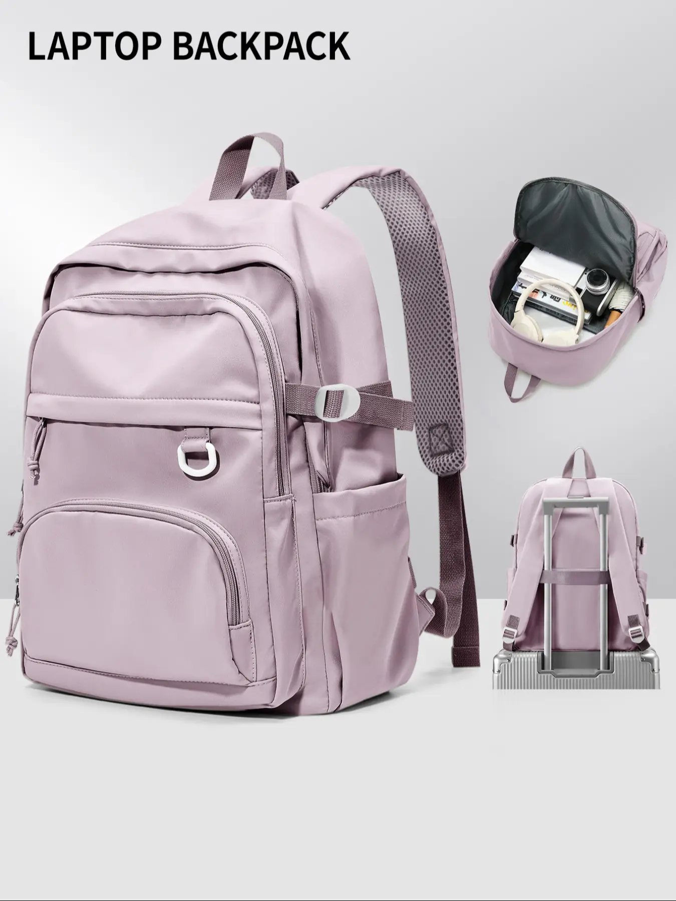 Fashion Backpack for College Students, 15.6 Inch Lightweight Laptop Bag, Computer Backpack, Laptop Compartment Backpack, Multi-Pocket Commuter Shoulder Bag, Computer Bookbag, Suitable for School and Daily Use