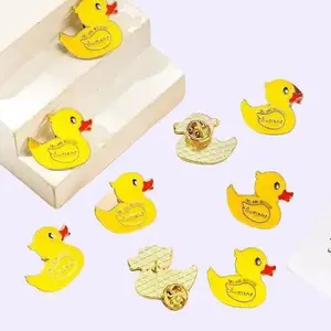 Ducking Awesome Rubber Duck Pin - Yellow Duck Design with 'YOU'RE DUCKING AWESOME' Text - Fun Accessory for Any Occasion