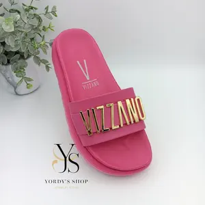 Vizzano Brazilian Sandal Casual Comfortable Style with Gold Letter Design Versatile & Stylish Everyday Wear Summer Outdoor Footwear Flipflop