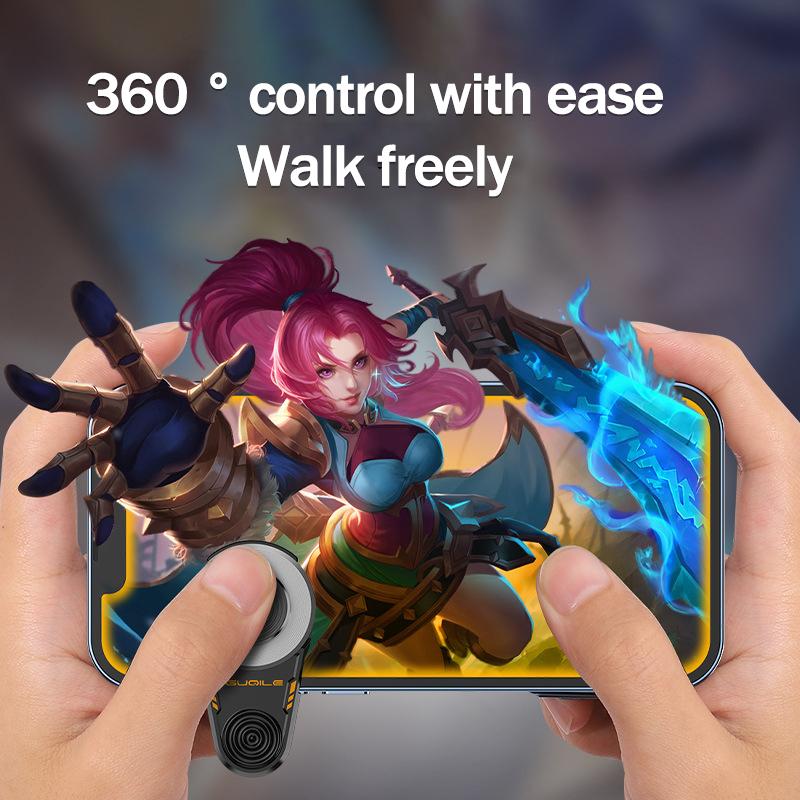 Universal Mobile Phone 360 Degrees External Joysticks for Game Walking Moving for FPS Android IOS PUBG ABS Gaming Accessories