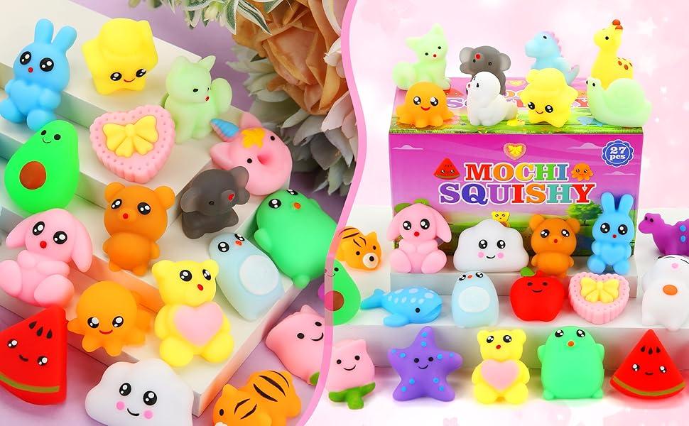 27pcs Mochi Squishy Toys – Mini Kawaii Squishies for Kids, Party Favors, Birthday & Easter Gifts, Fidget & Sensory Toys, Classroom Prizes, Pinata Goodie Bags, Xmas Stocking Stuffers 27pcs Mochi Squishy Toys – Mini Kawaii Squishies for Kids, Party Favors, Birthday & Easter Gifts, Fidget & Sensory Toys, Classroom Prizes, Pinata Goodie Bags, Xmas Stocking Stuffers