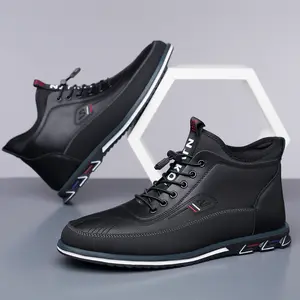 Men's casual shoes - durable material, mid-cut design, elegant and modern, closed-toe footwear for business casual boys running