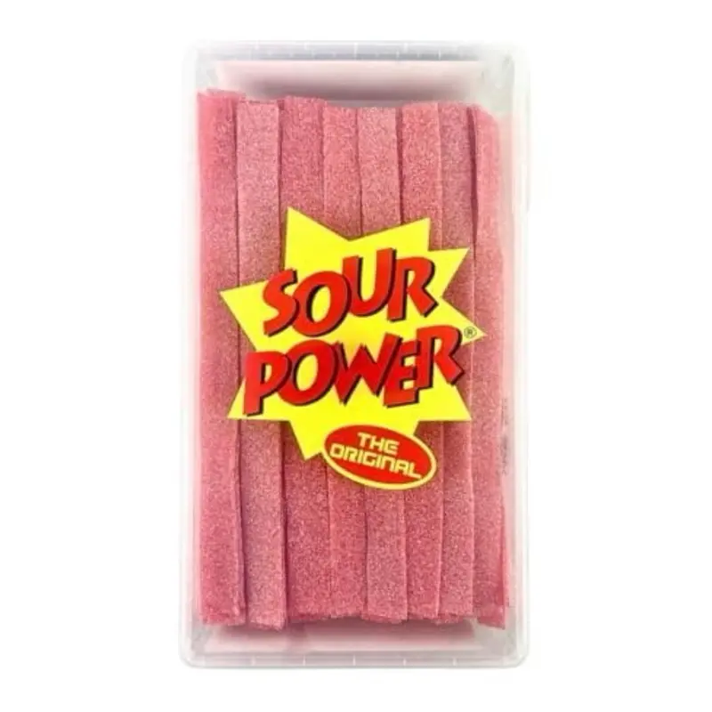 Sour Power Strawberry Candy Belts-2.5 oz