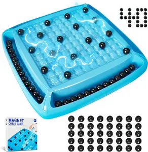 Magnetic Chess Game, Fun Family Magnet Board Game, with 40 Pcs Magnetic Chess Board Game,Magnetic Game Gifts for Boys & Girls, 2-4