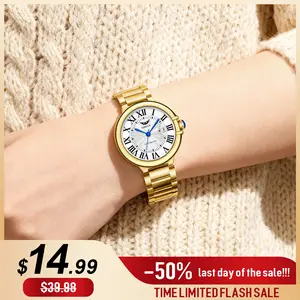 【Deals for you days】Elegant and luxury women's quartz thin light watch , waterproof and scratch-resistant, adjustable strap, fit various wrist sizes, suitable for daily and official wear on various occasions, Thanksgiving and Christmas gifts