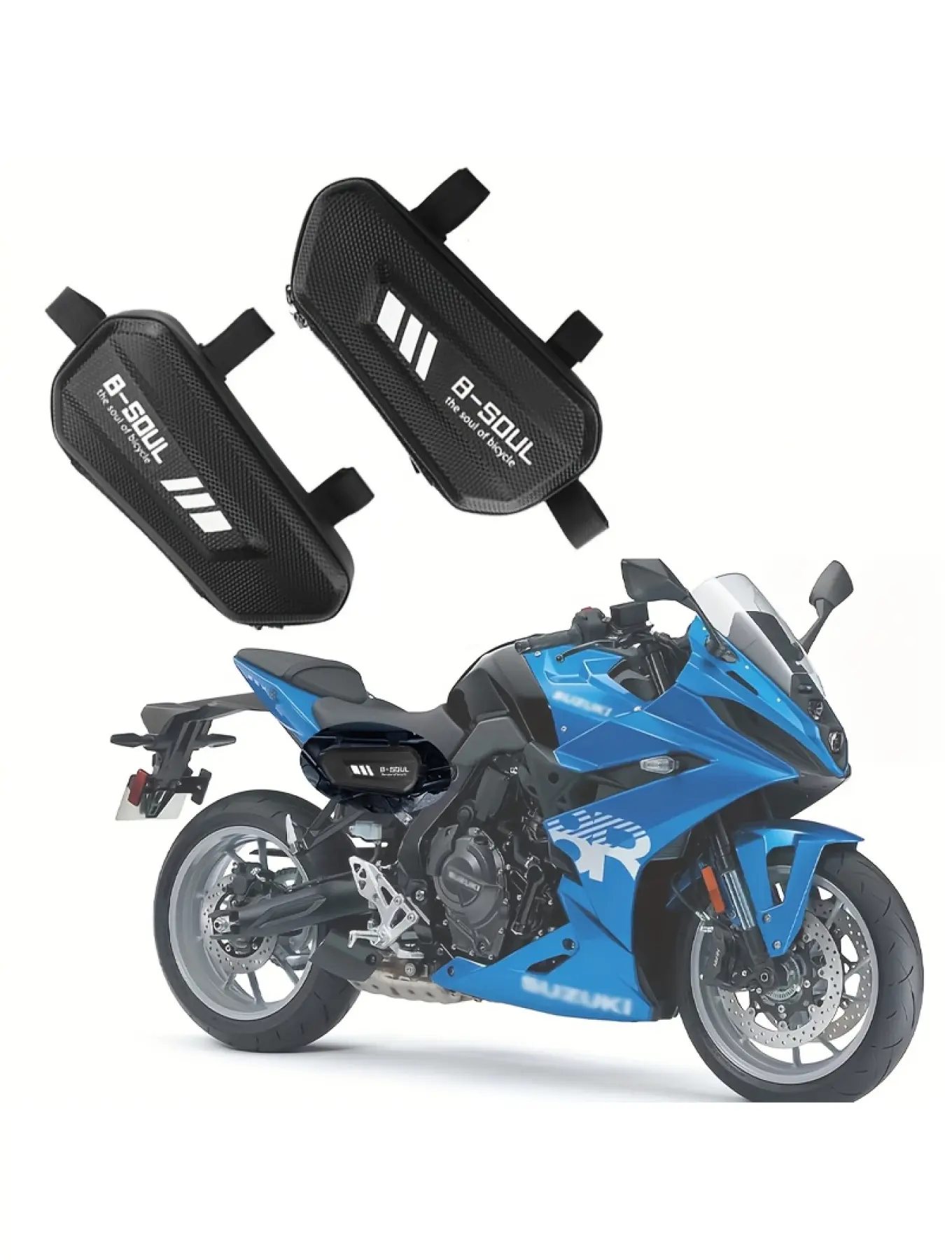 Hard Shell Motorcycle Triangle Saddlebags, Durable & Secure Storage Solution for Motorcycles/bicycles, Ideal for Travel/outdoor Use, Motorcycle Accessories