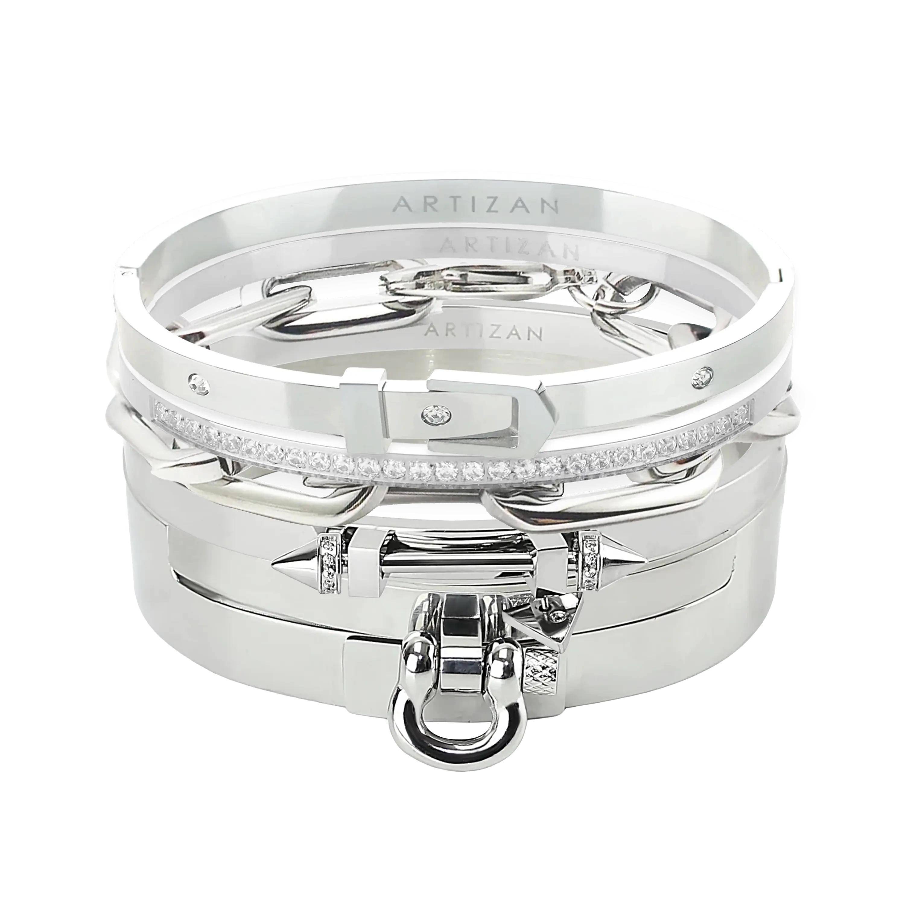 SILVER CORE BRACELET STACK