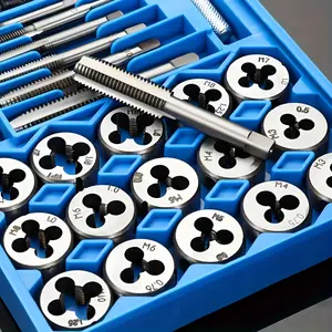 Promaster Metric Tap Set, Alloy Steel M3-M12, High Hardness, Durable Metal Tap & Die Tool Kit, Essential DIY Hardware Tool, Repair Toolkit