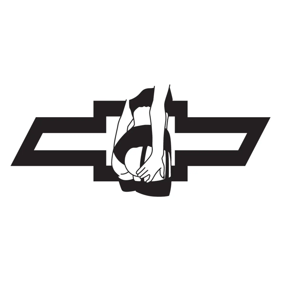 Chevy girl car decal