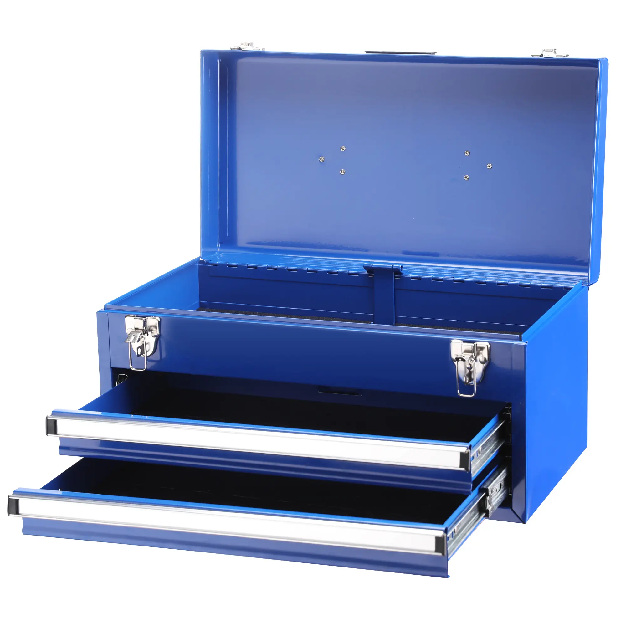 #summersale WORKPRO Tool Box with Drawers, 18 Inch with 2 Drawers and 1 Top Storage, Portable Toolbox with Metal Latch and Liner for Garage, Office and Home Storage, 100 LBS Load Capacity (Totally)