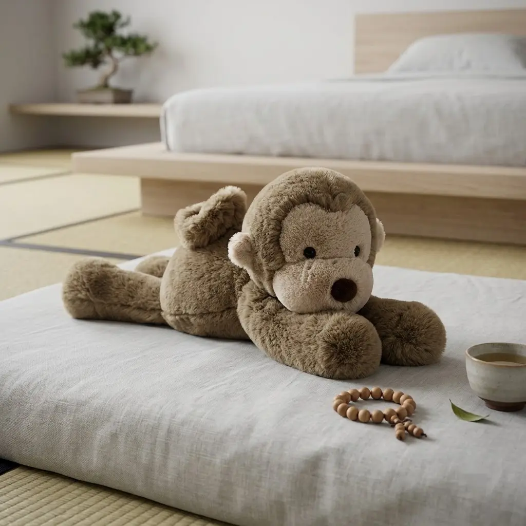 Jellycat Smudge Monkey Cozy Cuddle Friend – Soft Brown Monkey with Floppy Design, Gift for Kids & Collectors