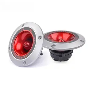 2Pcs 4-Inch Piezoelectric Tweeters, 100W Ceramic Buzzer Treble Audio Speakers with Mini Subwoofer Box, Mobile Compatibility & Auxiliary Input Driver for Stage Use, Auxillary Input