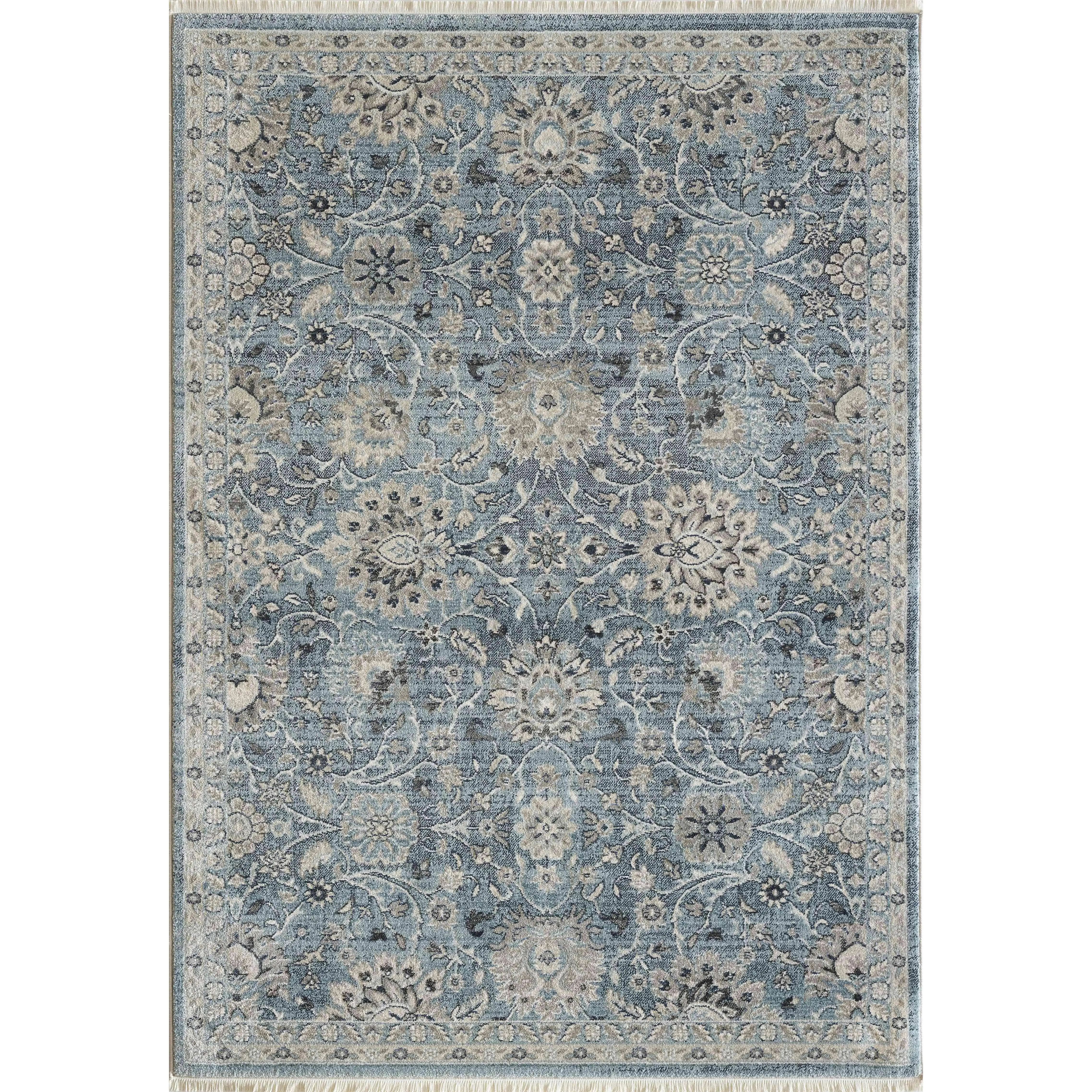 Dynamic Rugs Juno 6883 Light Blue Transitional Machine-Made Rug