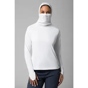 Women's Vented Paros Fishing Hoodie | White
