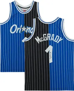 Tracy McGrady Orlando Magic Autographed Black and Blue Split Mitchell & Ness 2003-2004 Swingman Jersey - Fanatics Authentic Certified