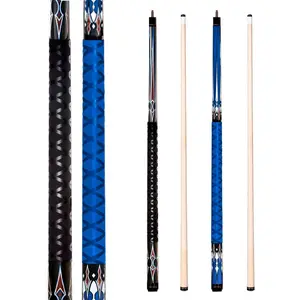 Pool Cues Set of 4 or 2 58 Inch Billiard Sticks with 13mm Tip and Rubber Anti Skid Grip for Home Bar Game Room