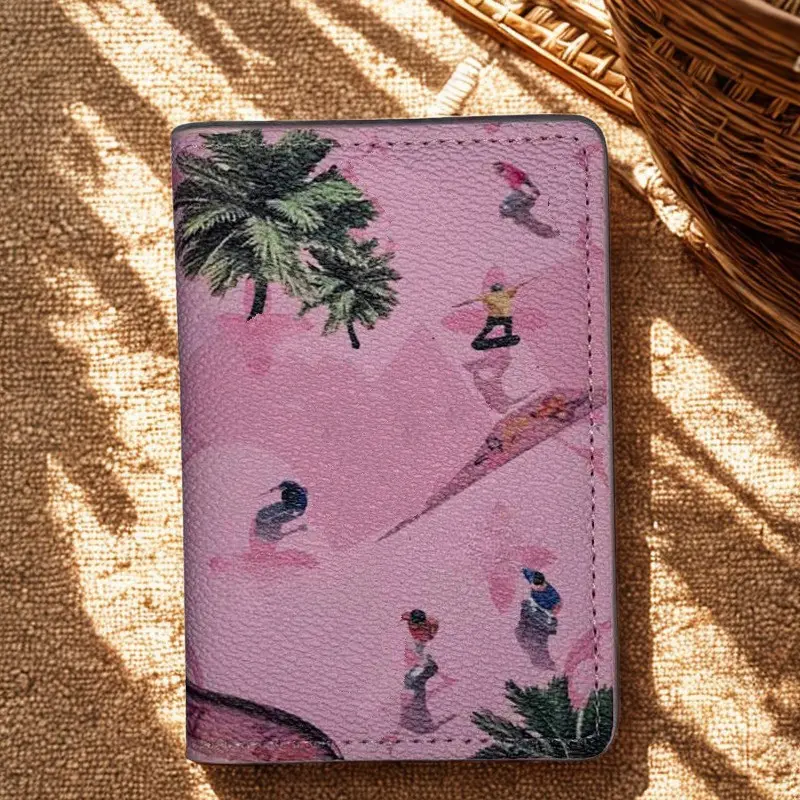 Graffiti Passport Holder Wallet Trendy Travel Document Organizer Case, full box.