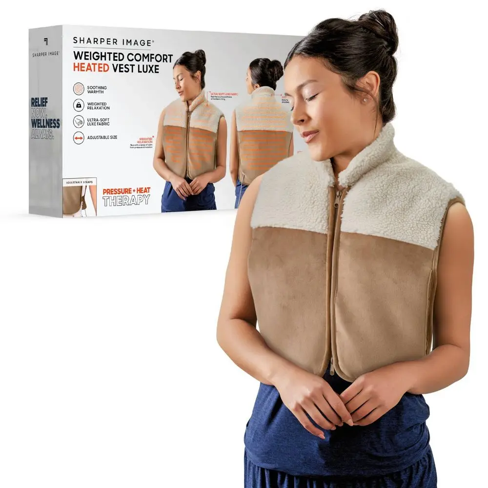 Sharper Image Pain Relief Weighted Comfort Heated Vest Luxe Sharper Image Pain Relief Weighted Comfort Heated Vest Luxe
