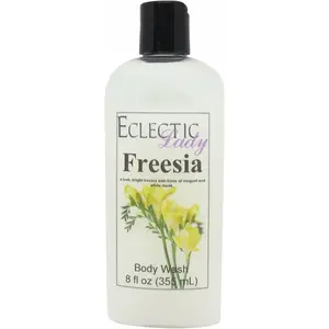 Freesia Liquid Pearl Body Wash, 3 in 1 Use for Bubble Bath, Hand Soap & Body Wash