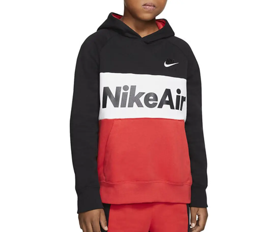 Nike Sportswear Air Athletic Long-Sleeve Hoodie/Jumper, Boys' Sporty Chic Active Pullover