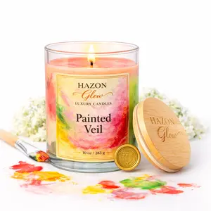 Painted Veil Hand-Poured Luxury Candle | Sweet Candy & Bombshell | 10oz