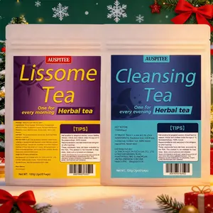 Lissome Cleansing Blend Tea 100Bags with Milk Thistle Dandelion Root Morning Evening Tea Gift Set Herbal Tea
