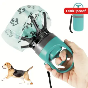Portable Dog Poop Scooper with Bag Dispenser, Durable Plastic, Claw Design, Efficient Waste Pickup, Outdoor Use