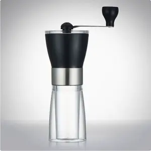 Manual Coffee Grinder – Hand Crank Coffee Bean Grinder, Portable Adjustable Coffee Mill for Espresso, French Press & Travel