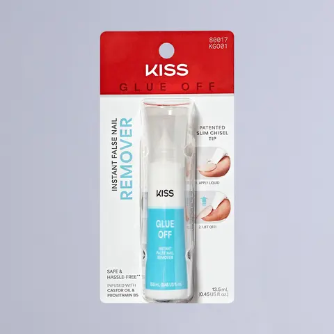 Kiss Glue OFF Press On Fake Nails Remover | No Soaking, No Damage To Natural Nails